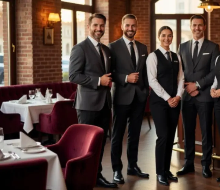 Zespół ADSIGHT LTD – obsługa restauracji i kucharze w eleganckim wnętrzu