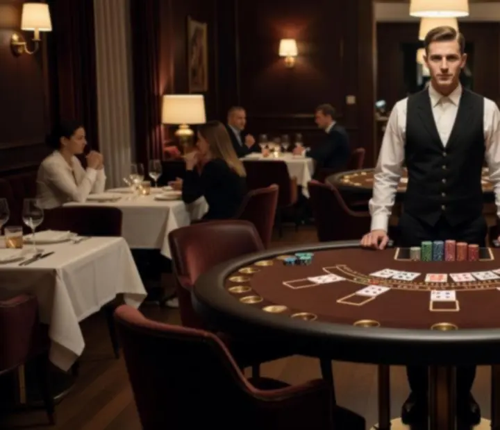 Elegancki wieczór blackjack w restauracji ADSIGHT LTD