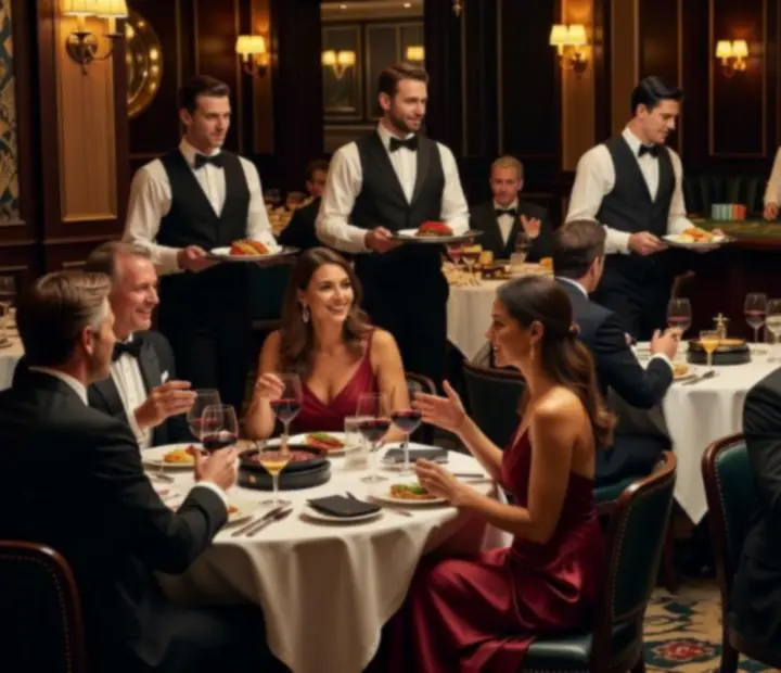 Weekend Entertainment w ADSIGHT LTD – goście przy stolikach w nastrojowym świetle