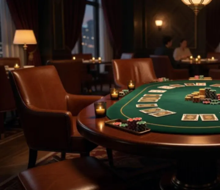 Profesjonalny stół pokerowy w strefie poker tables restauracji ADSIGHT LTD