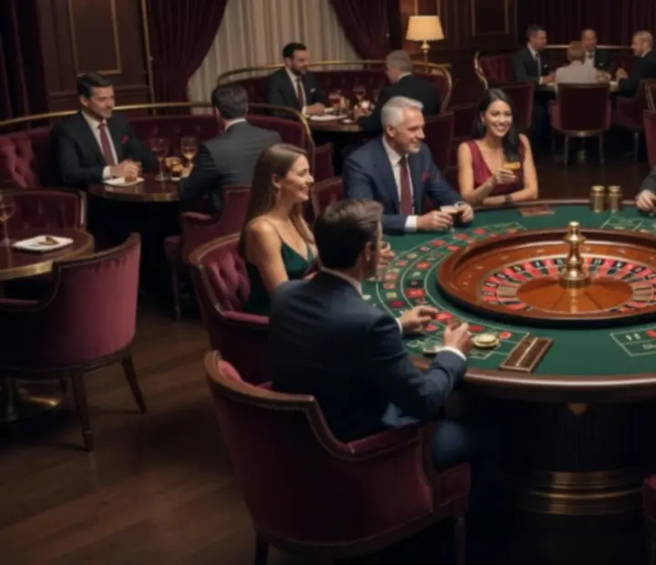 Roulette Night w ADSIGHT LTD – wieczorna scena z ruletkowym stołem i eleganckim oświetleniem